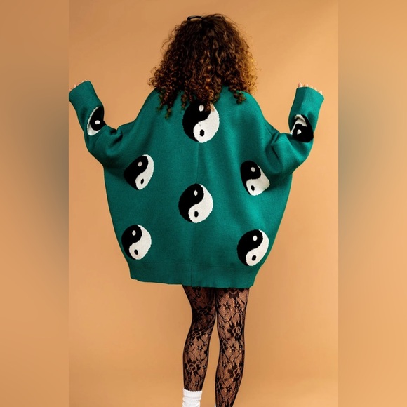 Dressed in LaLa Main Character Energy Yin Yang Cardigan - Picture 2 of 8